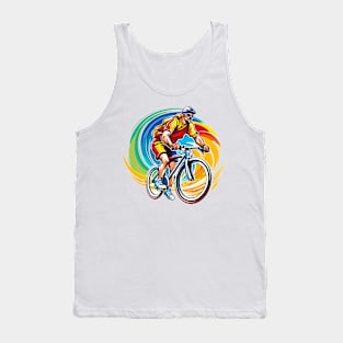 man riding a bike Tank Top